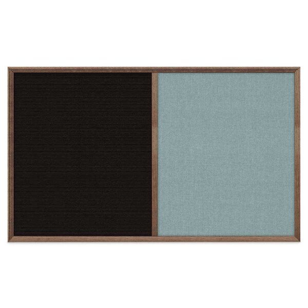 United Visual Products Slim Style Indoor Enclosed Corkboard, 18 UV501SC-SATIN-BUFF - main